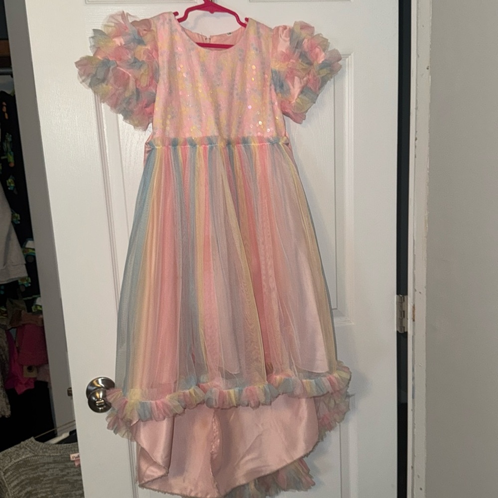 Hi low rainbow dress